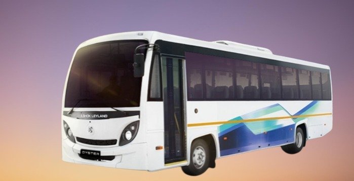 ashok leyland 40 seater mini bus on rent